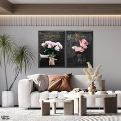Perpetually Modern (2 Panel) Floral Wall Art - Prime Décor