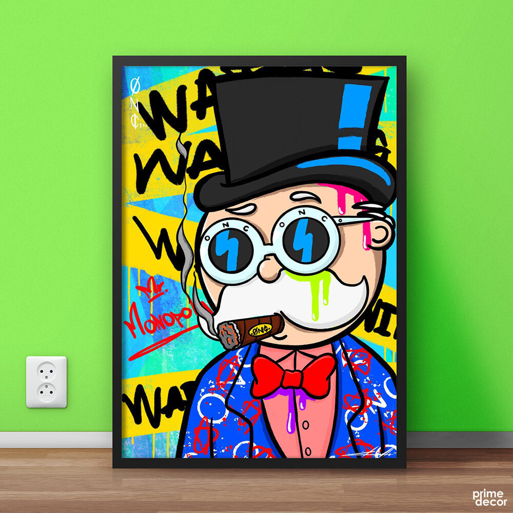 Rich Uncle Pennybags Monopoly | Games Poster Wall Art - Prime Décor