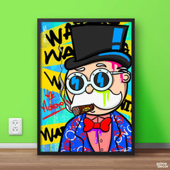 Rich Uncle Pennybags Monopoly | Games Poster Wall Art - Prime Décor