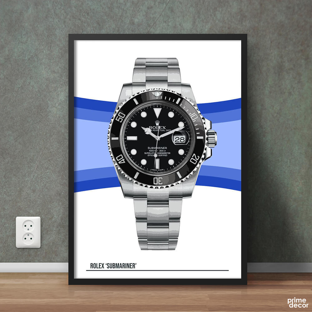 Rolex Submariner Black | Success Poster Wall Art On Sale - Prime Décor