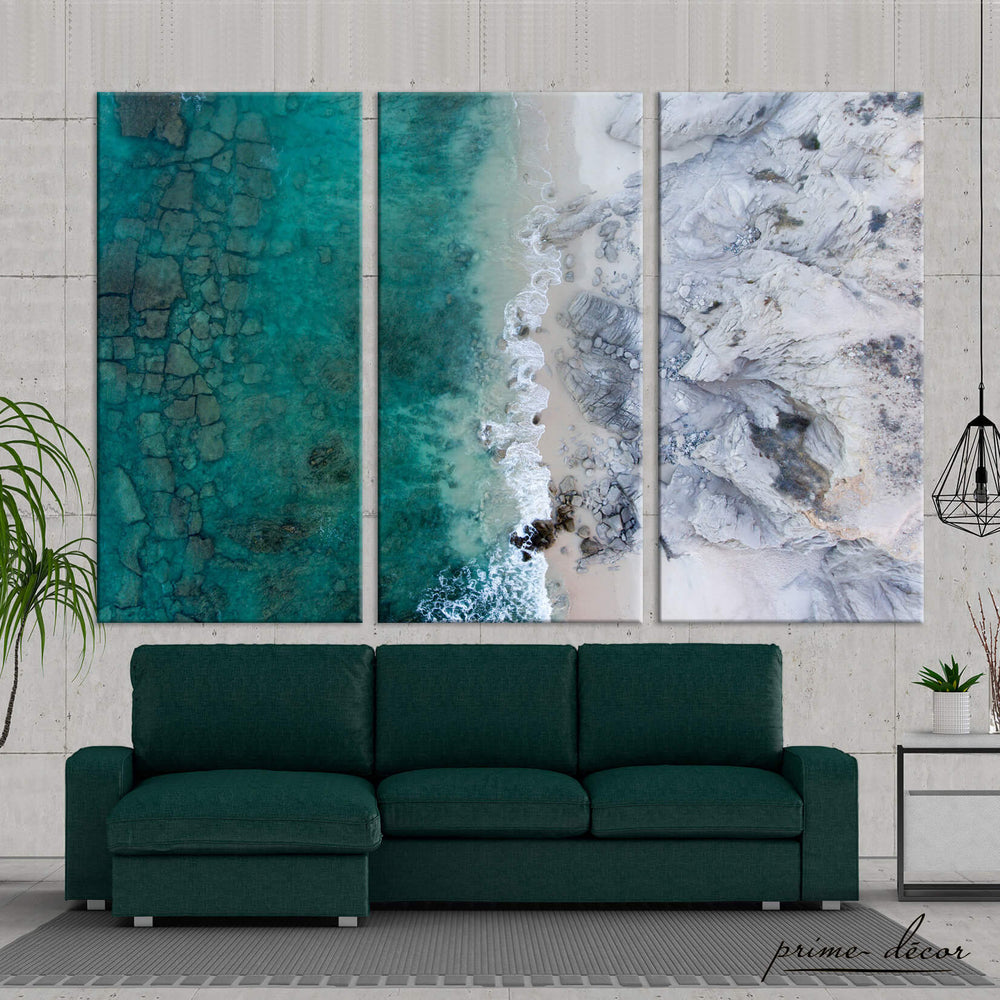 Seascape (3 Panel) Abstract Wall Art - Prime Décor