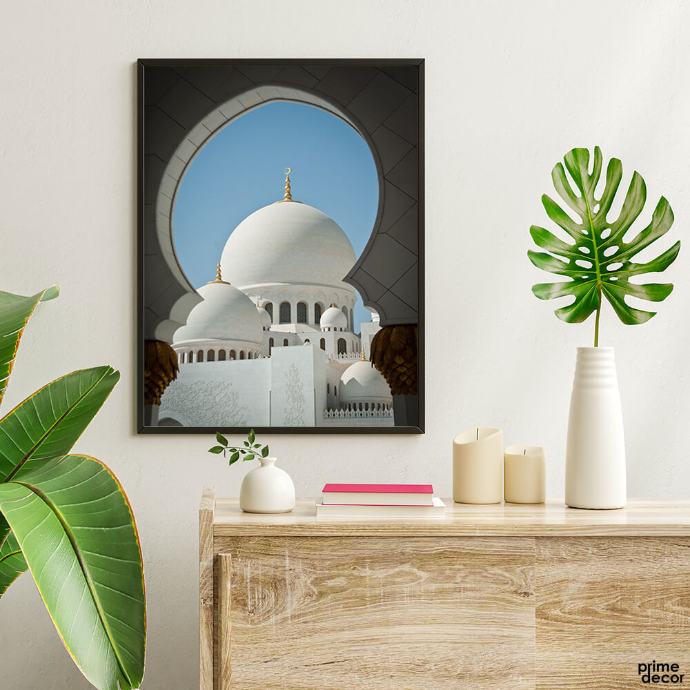 Sheikh Zayed Grand Mosque Domes | Islamic Poster Wall Art - Prime Décor