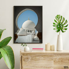 Sheikh Zayed Grand Mosque Domes | Islamic Poster Wall Art - Prime Décor