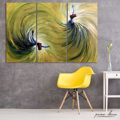 Spiritual Dancers #2 (3 Panel) Wall Art - Prime Décor