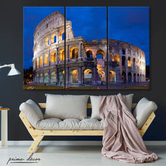 The Colosseum – Rome (3 Panel) Travel Wall Art - Prime Décor