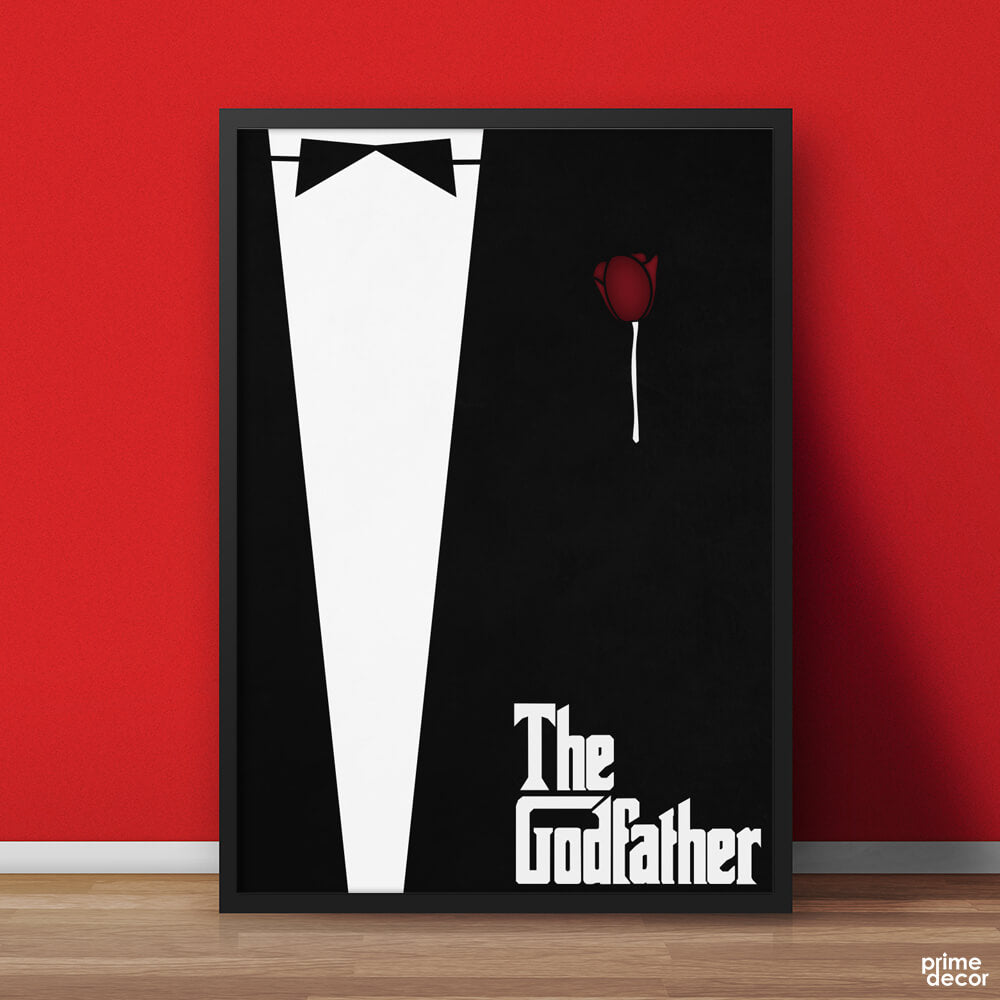 The Godfather Minimal | Movie Poster Wall Art - Prime Décor
