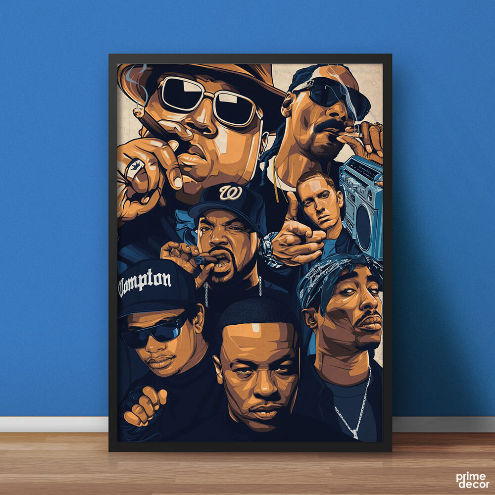 The Greatest Rappers of All Time Artwork | Music Poster Wall Art - Prime Décor