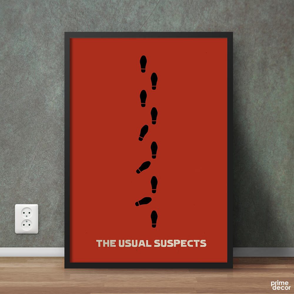 The Usual Suspects 1995 Minimalist | Movie Poster Wall Art - Prime Décor