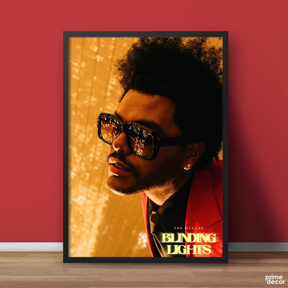 The Weekend Blinding Lights | Music Poster Wall Art - Prime Décor