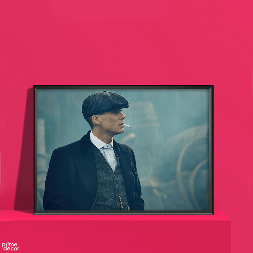 Thomas Shelby Smoking in Style | Tv Series Poster Wall Art - Prime Décor