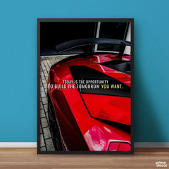 Today Is The Opportunity Quote | Motivational Poster Wall Art - Prime Décor