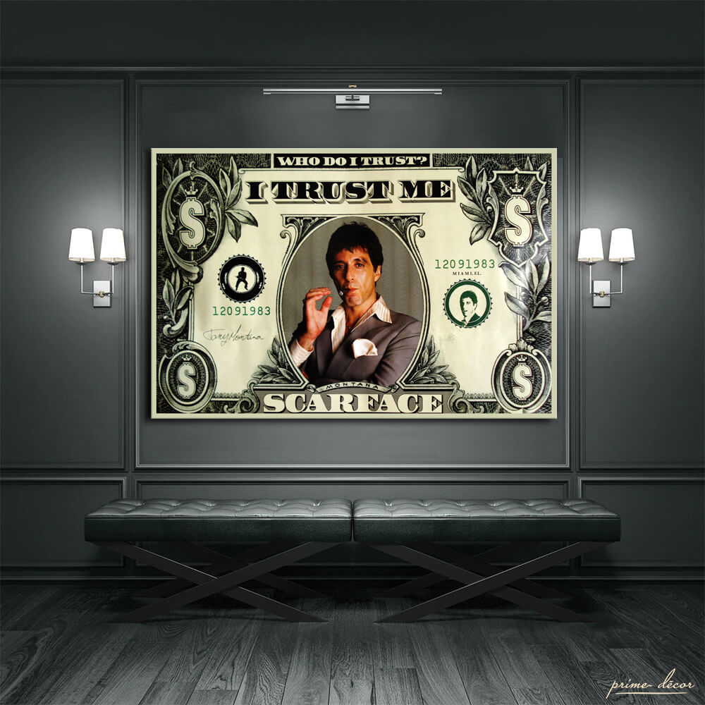 Tony Montana Al Pacino (Single Panel) Scarface Wall Art - Prime Décor