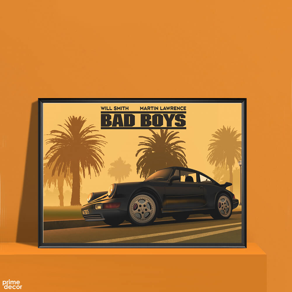 Will Smith Bad Boys Car | Movie Poster Wall Art - Prime Décor
