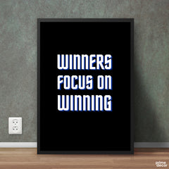 Winners Focus on Winning | Motivational Wall Art - Prime Décor