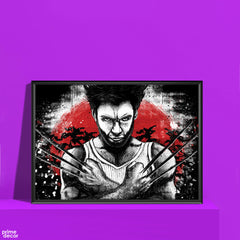 Wolverine Claws B&W X-Men | Movies Poster Wall Art - Prime Décor