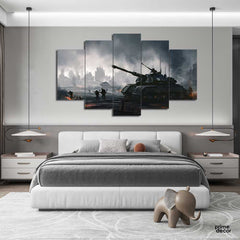 Cruel War Scenes (5 Panel) Complete wall Art - Prime Décor