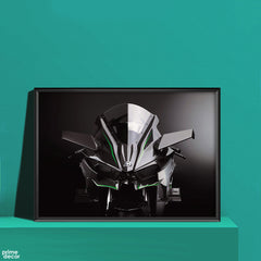 H2r 2015 (Single Panel) | Bike Wall Art - Prime Décor