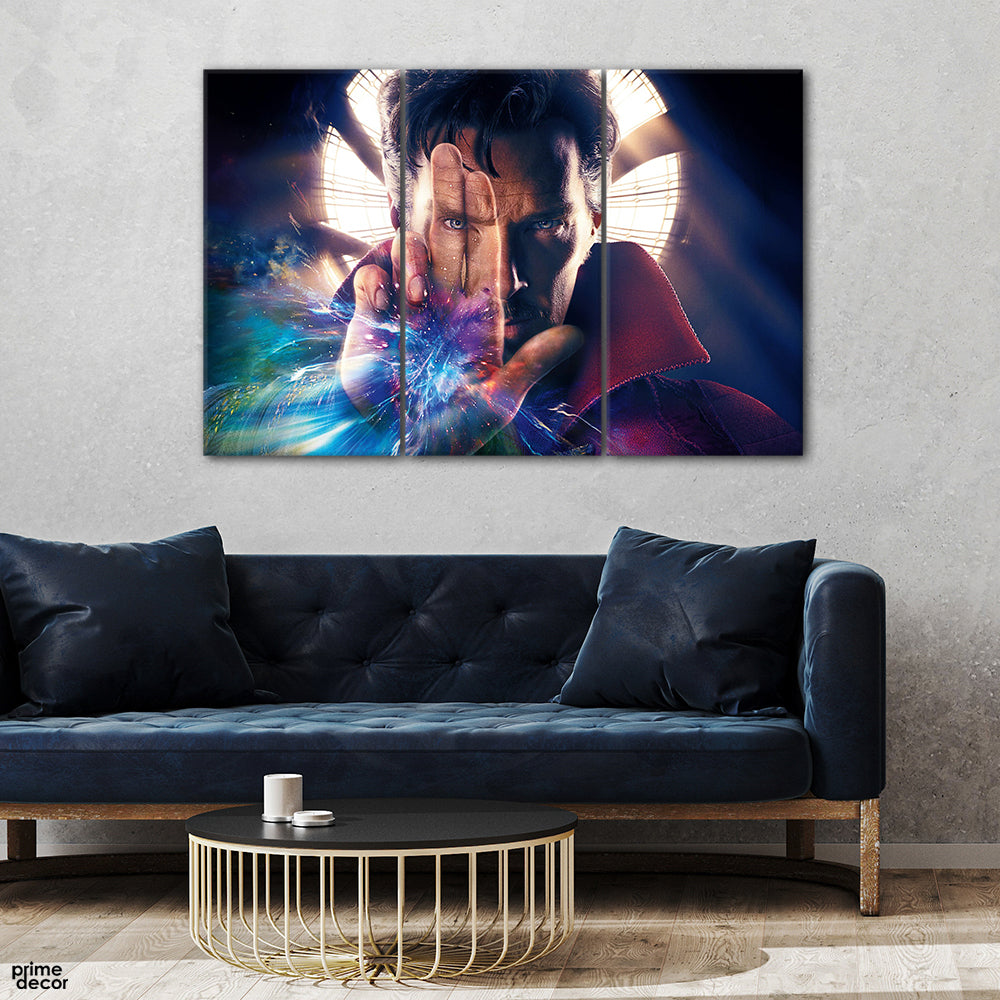 Doctor Strange Magic Hand (3 Panel) Movies Wall Art - Prime Décor
