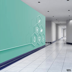 Healthcare Background | Medical Wallpaper Mural - Prime Décor