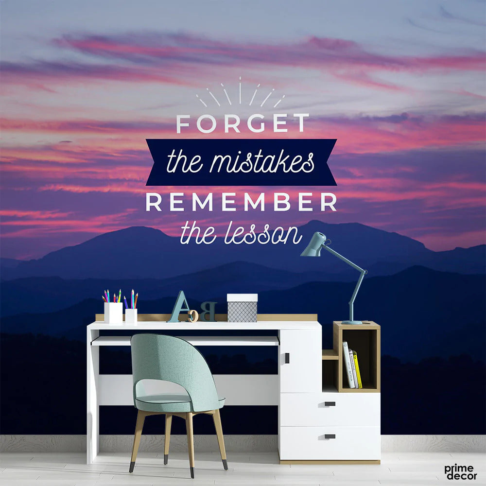 Remember the Lesson | Motivational Wallpaper Mural - Prime Décor