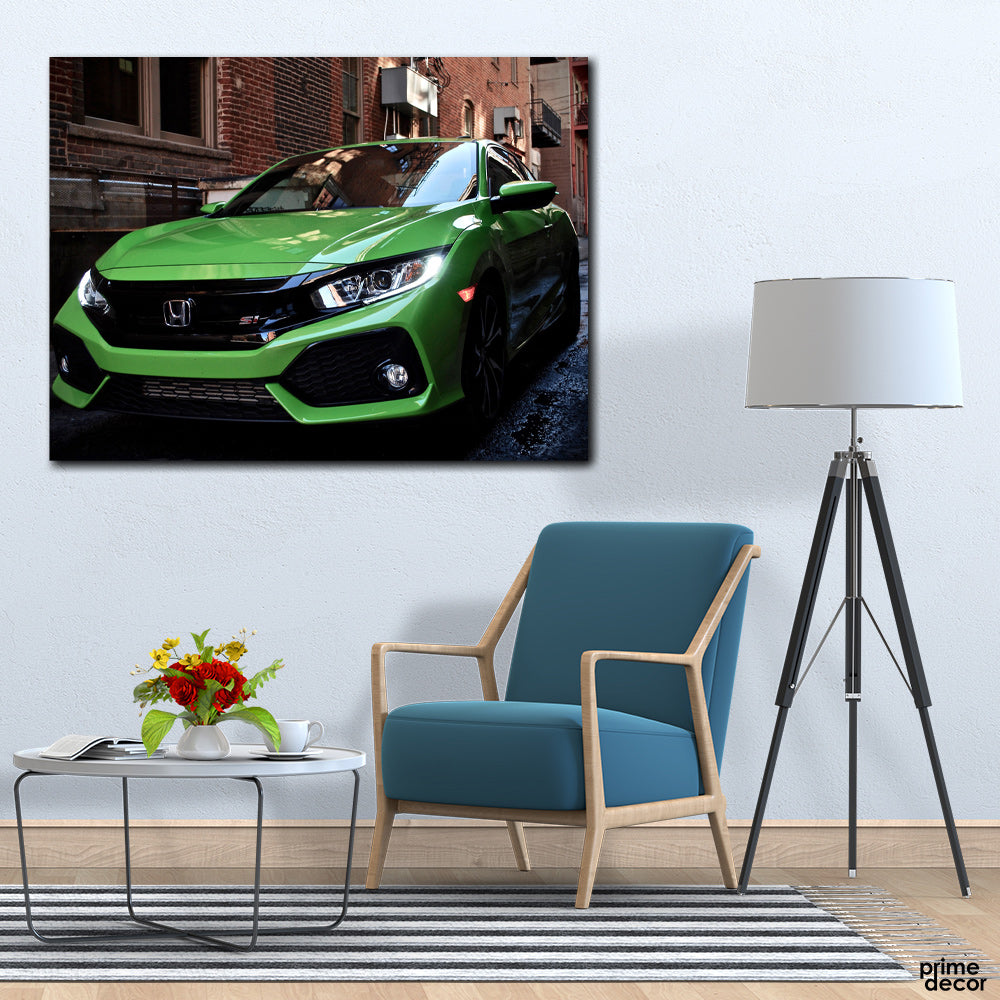 Civic X Honda (Single Panel) Cars Wall Art - Prime Décor