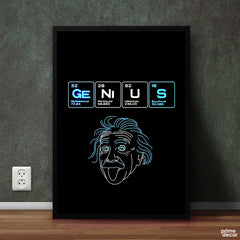 Genius | Motivational Poster Wall Art - Prime Décor