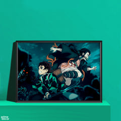 Tanjirou and Nezuko demon Slayer | Anime Poster Wall Art - Prime Décor