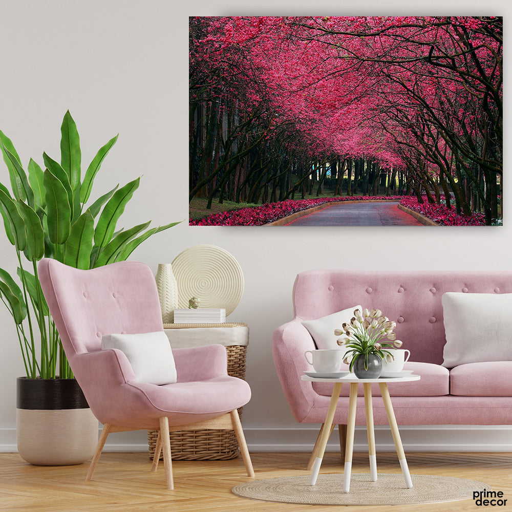 Road in Forest Trees | Nature Wall Art On Sale - Prime Décor