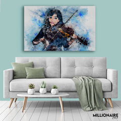 Voilin Girl Illustration - Prime Décor