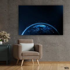 Earth Technology (Single Panel) | Tech Wall Art - Prime Décor