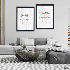 Beautiful Future (2 Panel) Couple Wall Art