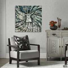 Calligraphy Style Whirling Dervish | Handmade Painting - Prime Décor