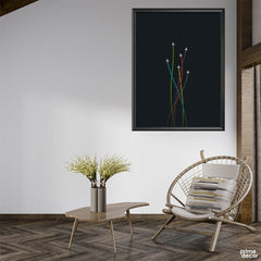 Rainbow Airplanes Colorful Art (Single Panel) | Vertical Wall Art - Prime Décor