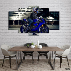Foto Yamaha YZF (5 Panel) Bikes Wall Art - Prime Décor