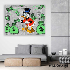 Scrooge Raining Cash - Prime Décor