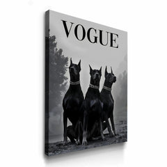 Chic Vogue Doberman Trio