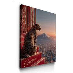 Cartier Leopard Overlooking City
