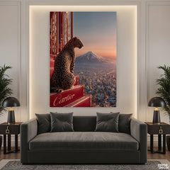 Cartier Leopard Overlooking City