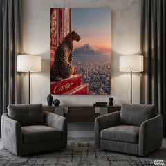 Cartier Leopard Overlooking City