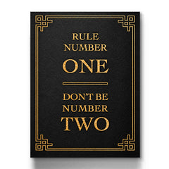 Don't Be Number Two