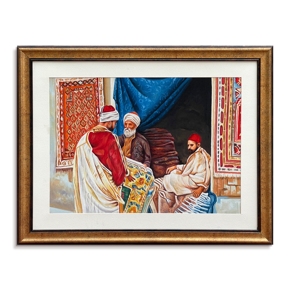Persian Carpet Seller | Handmade Painting - Prime Décor