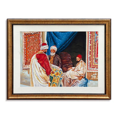 Persian Carpet Seller | Handmade Painting - Prime Décor