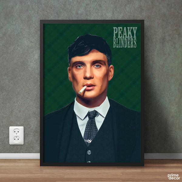 Thomas Shelby Smoking In Style Peaky Blinders  | Movie Poster Wall Art