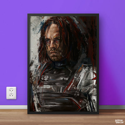 Bucky Barnes As Winter Soldier | Movie Poster Wall Art