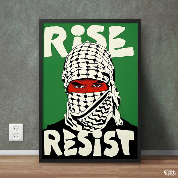 Rise Resist Palestine | Islamic Poster Wall Art