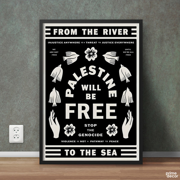 Palestine Will Be Free In Sha Allah | Islamic Poster Wall Art