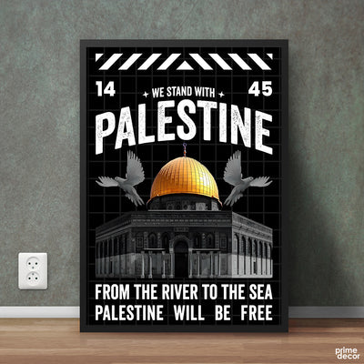 From The River To The Sea Palestine Will Be Free | Islamic Poster Wall Art