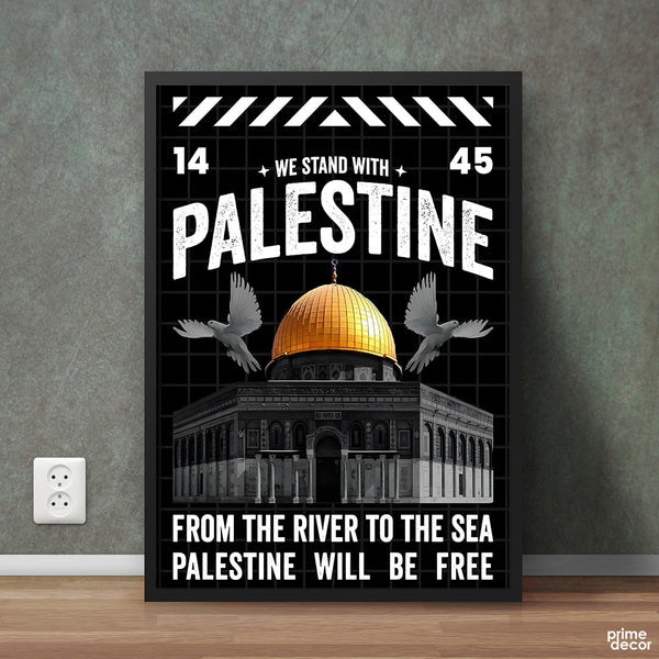 From The River To The Sea Palestine Will Be Free | Islamic Poster Wall Art