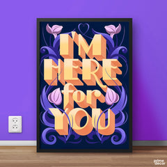 I'm Here For You! | Fashion Poster Wall Art