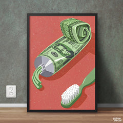 Obsession With Money Illustration Work  | Fashion Poster Wall Art